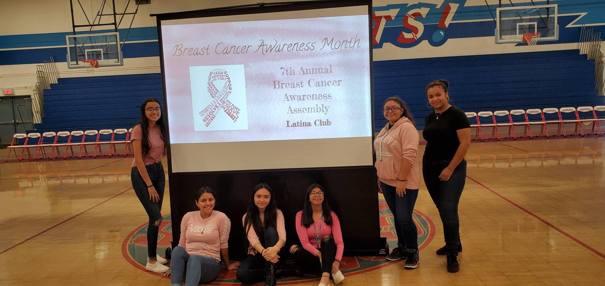 Ganesha High School - The Latina Club's 7th annual Breast Cancer Awareness. #proud2bepusd #Ganesha #PomonaUnified