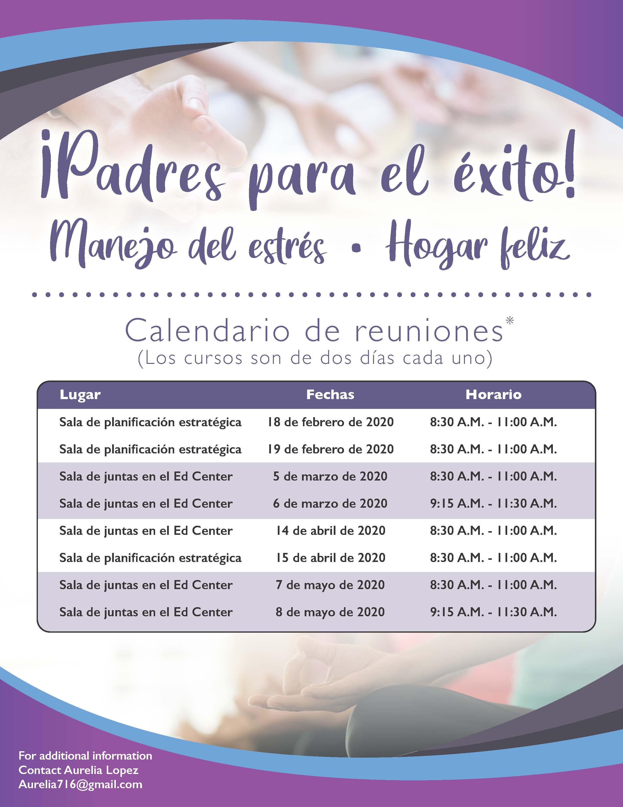 Parenting for Success Flyer in Spanish